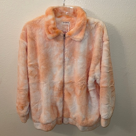 Faux Fur Tie Dye Jacket - Picture 5 of 6